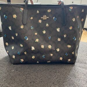 Coach Black Floral Women's Bag